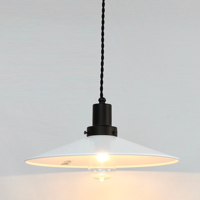 後藤照明<br>surou EDITION<br />ネジリコードアルミP1L CP型アンティークランプ球60W 85　ホワイトXブラック<br />