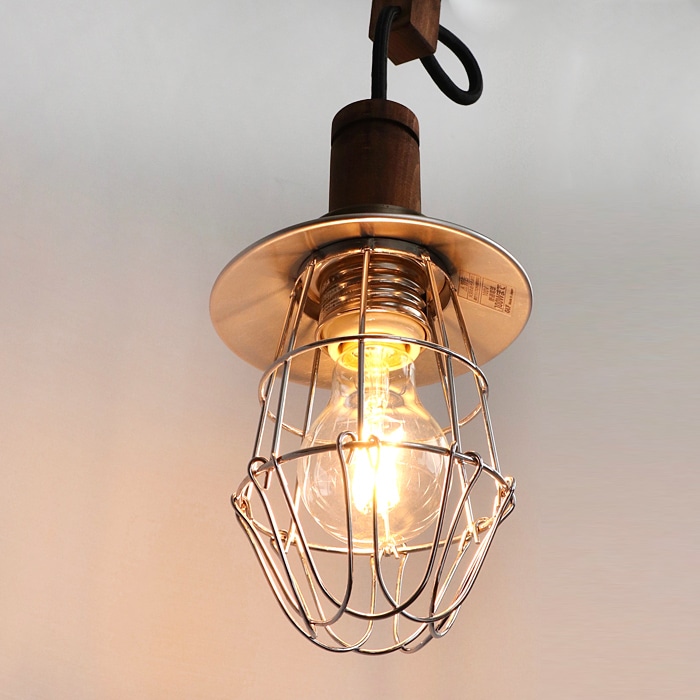 後藤照明<br>アルミP1Sガードペンダント<br />クリアガラスLED電球付属4W(40W相当)