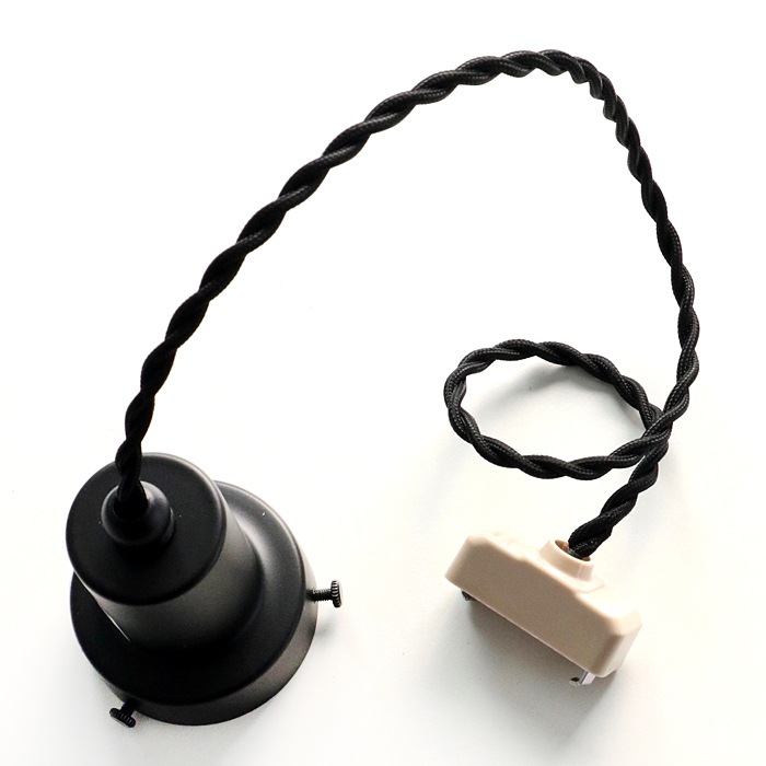 後藤照明<br>surou EDITION<br />ネジリコードアルミP1CP型アンティークランプ球60W85 ホワイトXブラック<br />