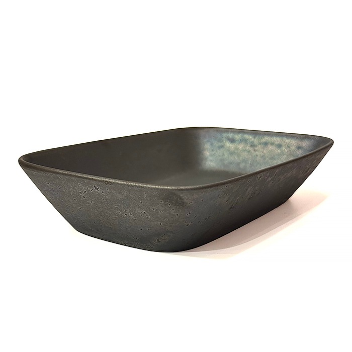 ONE KILN　レクタングルボウル　灰釉