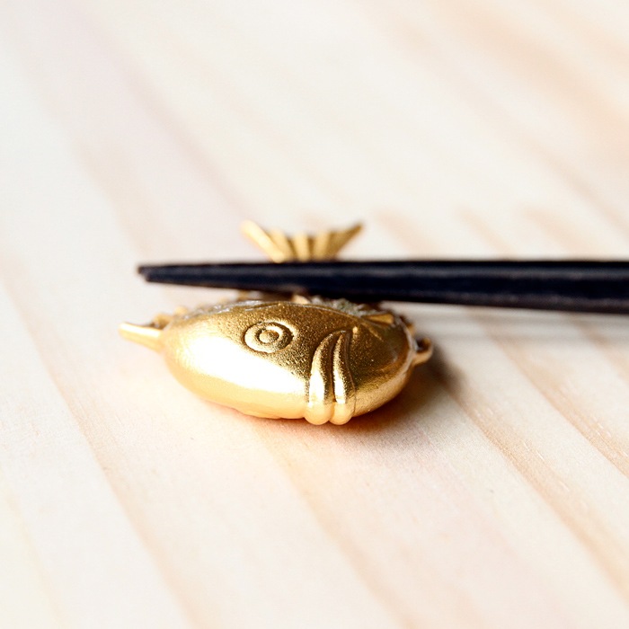 鯛のはしおき2個入り<br />能作　MEDETAI<br />  錫100％