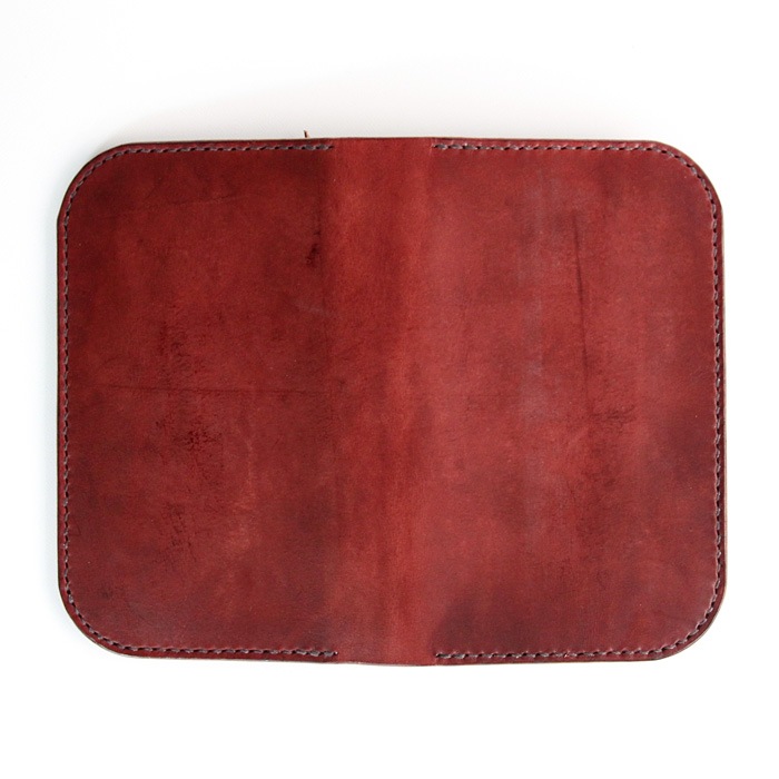RHYTHMOS  Flap L 　長財布　ワックスハーネス　Burgundy