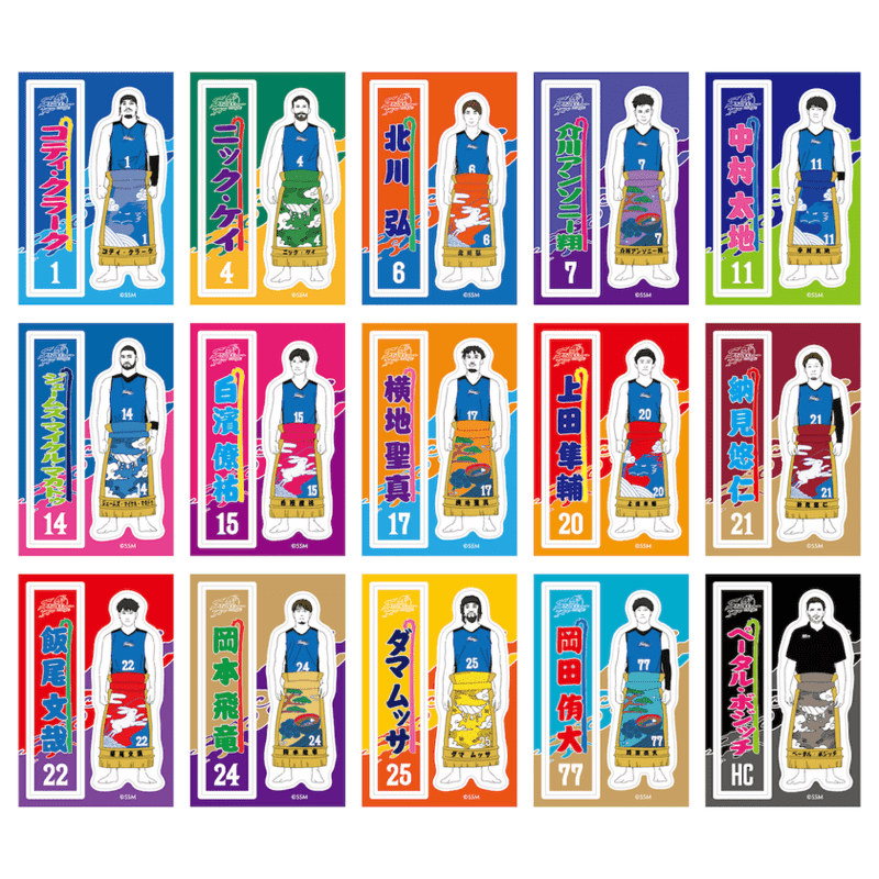 相撲モチーフ ステッカーセット