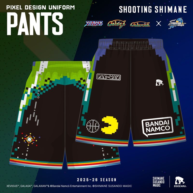 【受注商品】PIXEL DESIGN オーセンティックユニフォーム -SHOOTING SHIMANE- (2025-26) パンツ