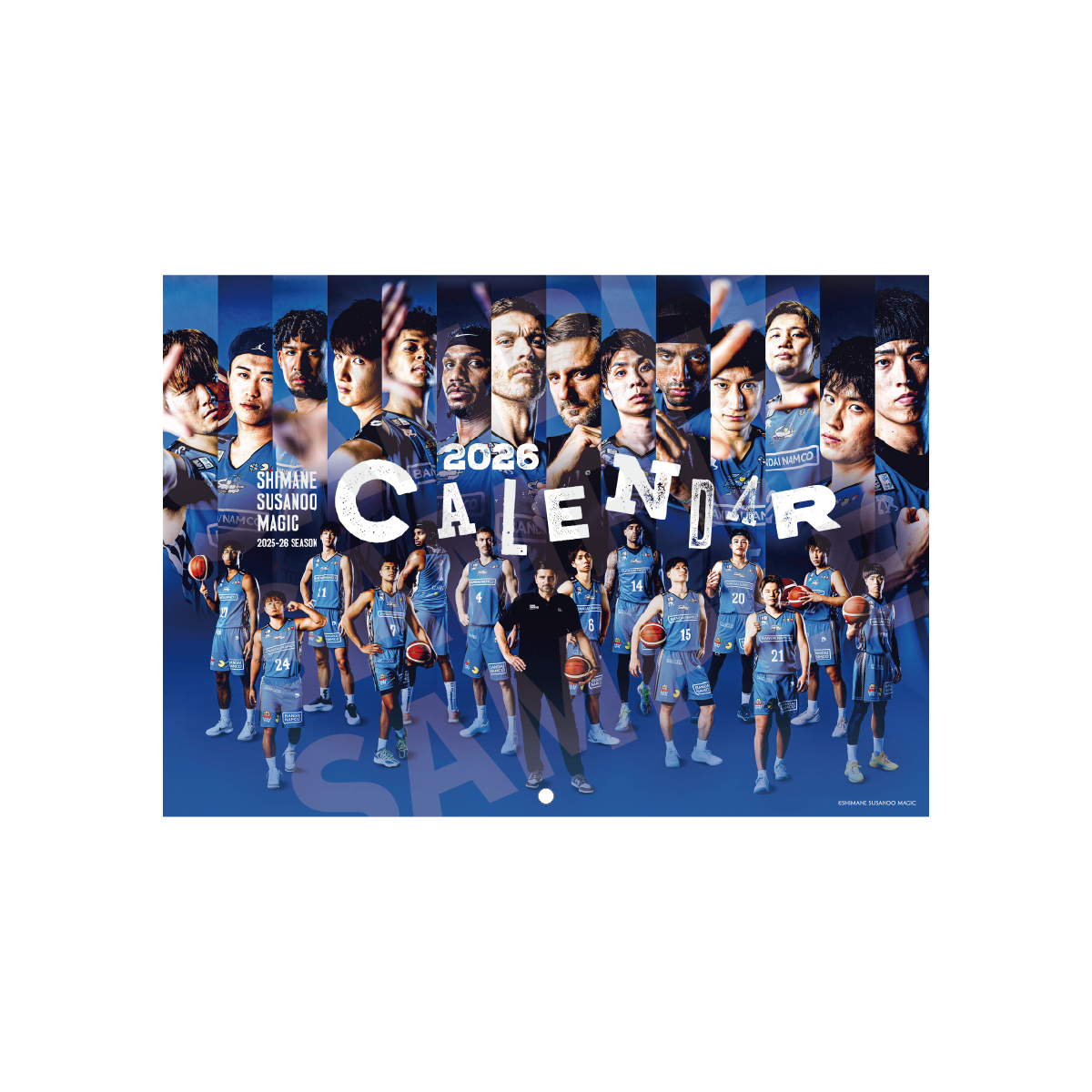 壁掛けカレンダー (2025-26) | すべての商品 | 島根スサノオマジック