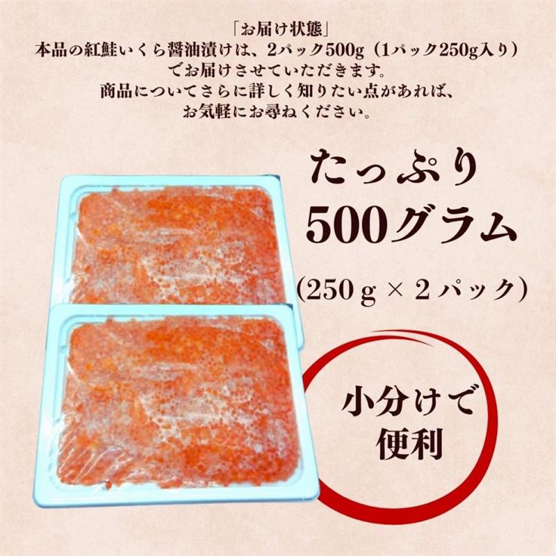 紅鮭いくら醤油漬け 500g(250g×2P) ｜スシリーチ【公式】業務用寿司