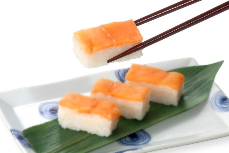 冷凍ますの棒寿し6本入冷凍で長期保存ができます【冷凍配送】