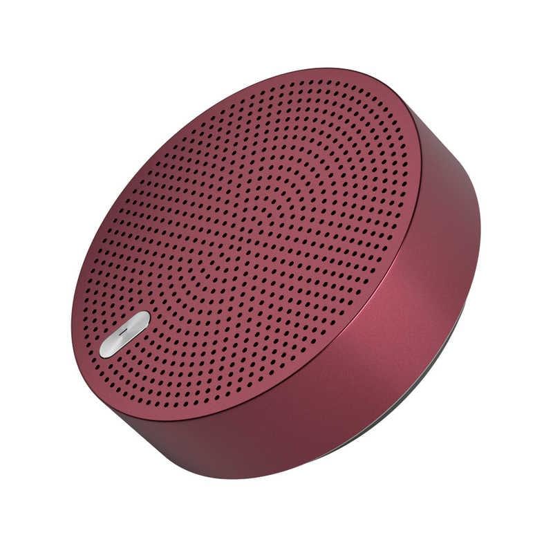 [2個]Owltech ワイヤレスステレオモード対応 Bluetooth5 アルミニウム モバイル スピーカー OWL-BTSP03S-R  