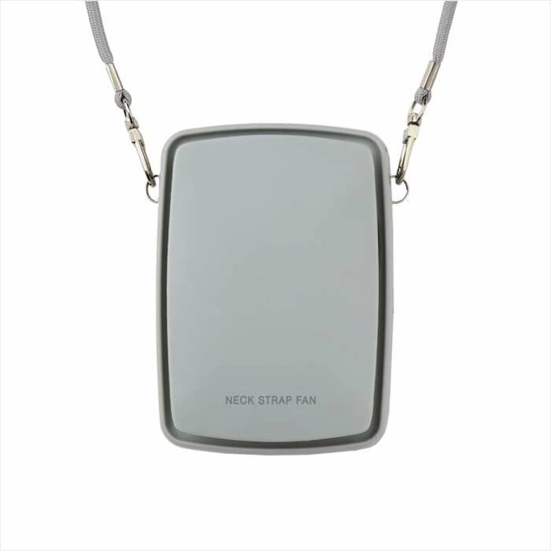 グリーンハウス　スマホ充電可能手持扇風機 ダブルファン グレー 約150g 
