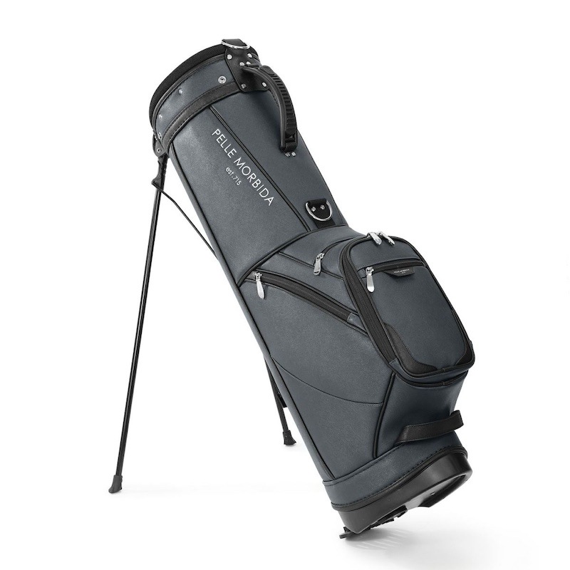 ペッレモルビダ PELLE MORBIDA バルカ Barca Golf ゴルフ スタンド キャディバッグ（ショルダーベルト付属） PMO-PG001 (NVY)  