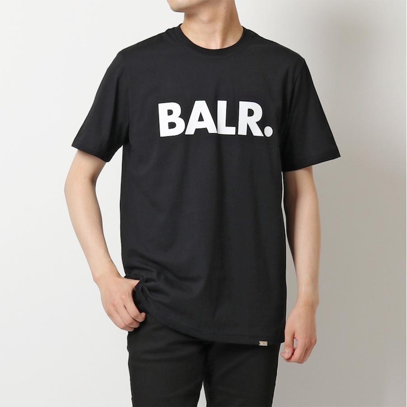 【Sサイズ】BALR.  メンズ BRAND STRAIGHT T-SHIRT (Jet Black)  