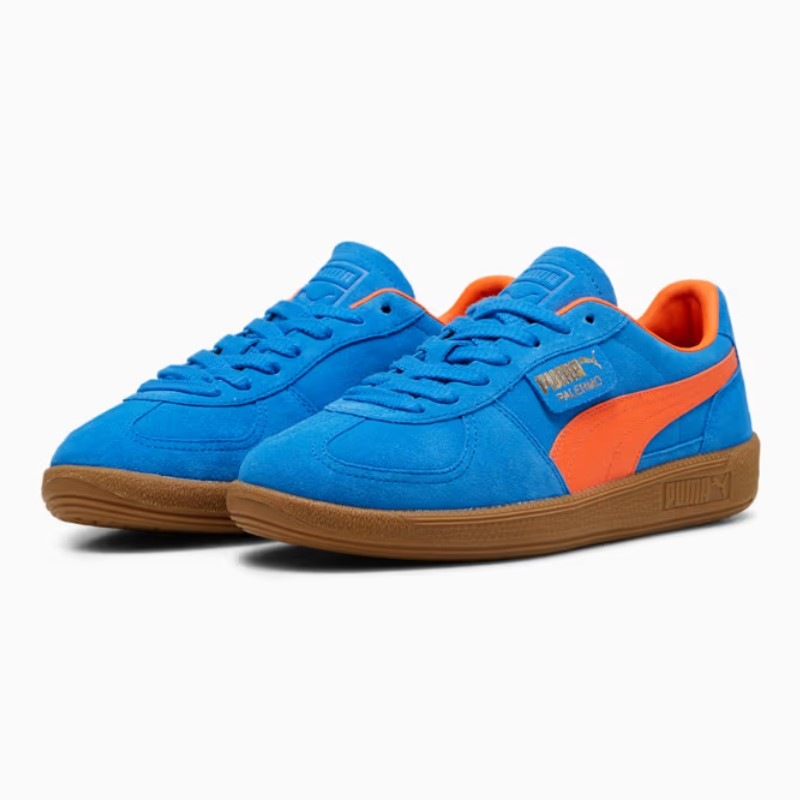 【26.0cm】PUMA メンズ パレルモ（ブルー×オレンジ）  