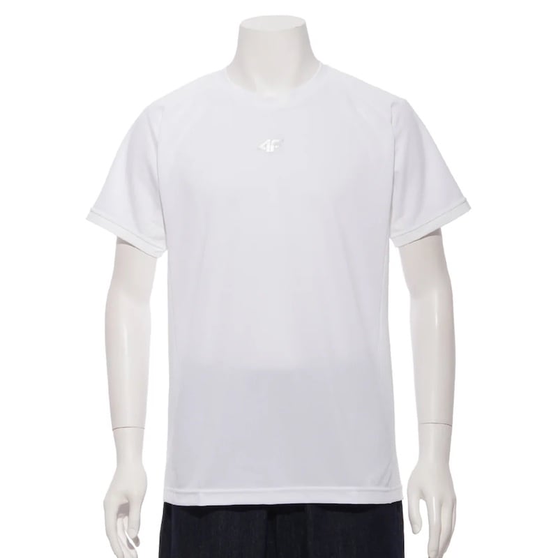 サイズ：M　4F メンズ クルーネックTシャツ（WHITE）  