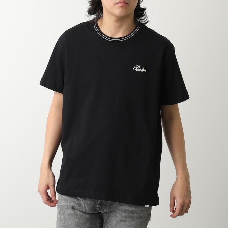【Mサイズ】BALR.  メンズ TAPE T-SHIRT (Jet Black)  