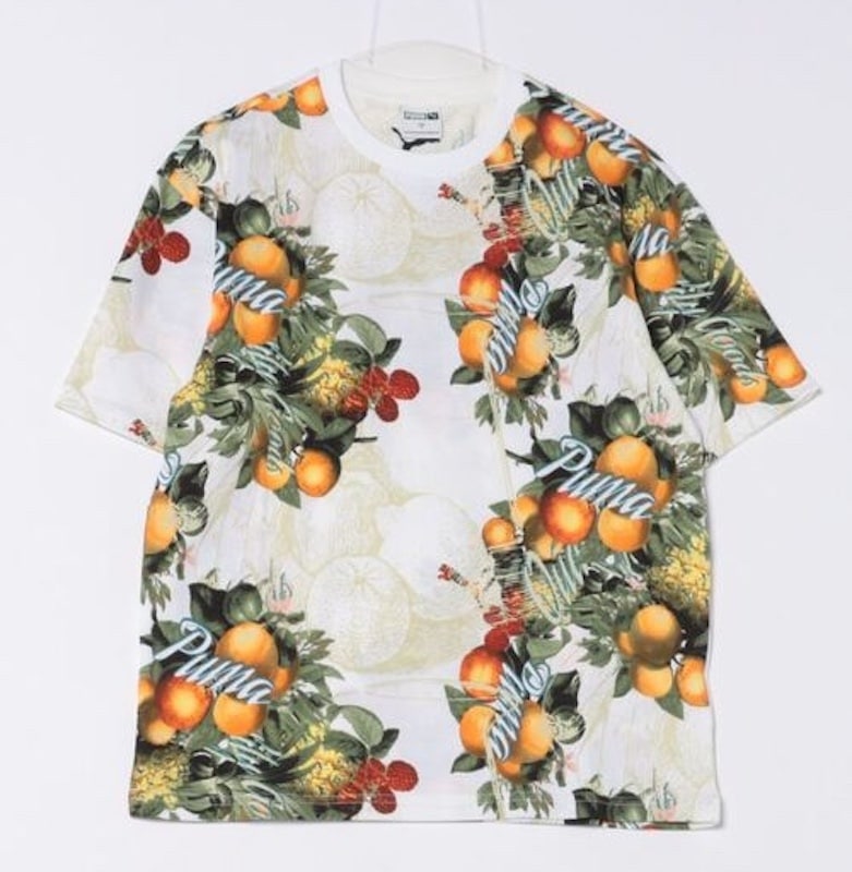 【Mサイズ】PUMA メンズ FRUITY MX AOP SS Tシャツ (PUMA WHITE)  