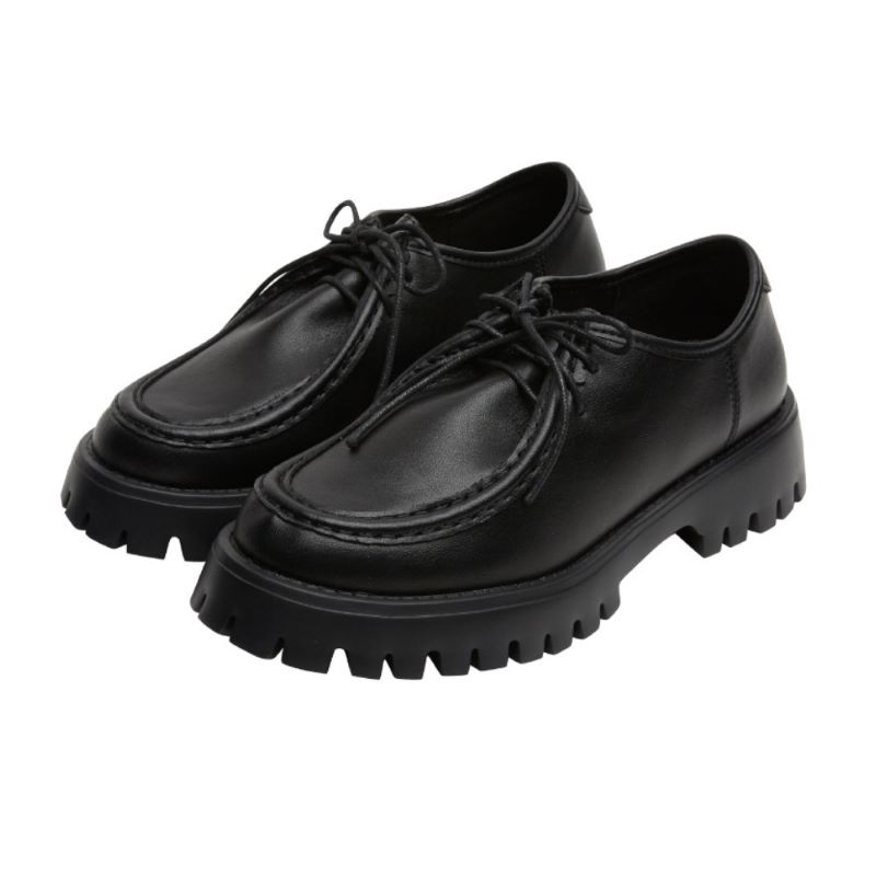 【25.0cm】SKONO メンズ Light Comfort Boat Shoe（BLACK）  