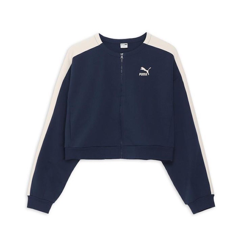 【Lサイズ】PUMA ウィメンズ T7 MX トラックジャケット  (CLUB NAVY)  