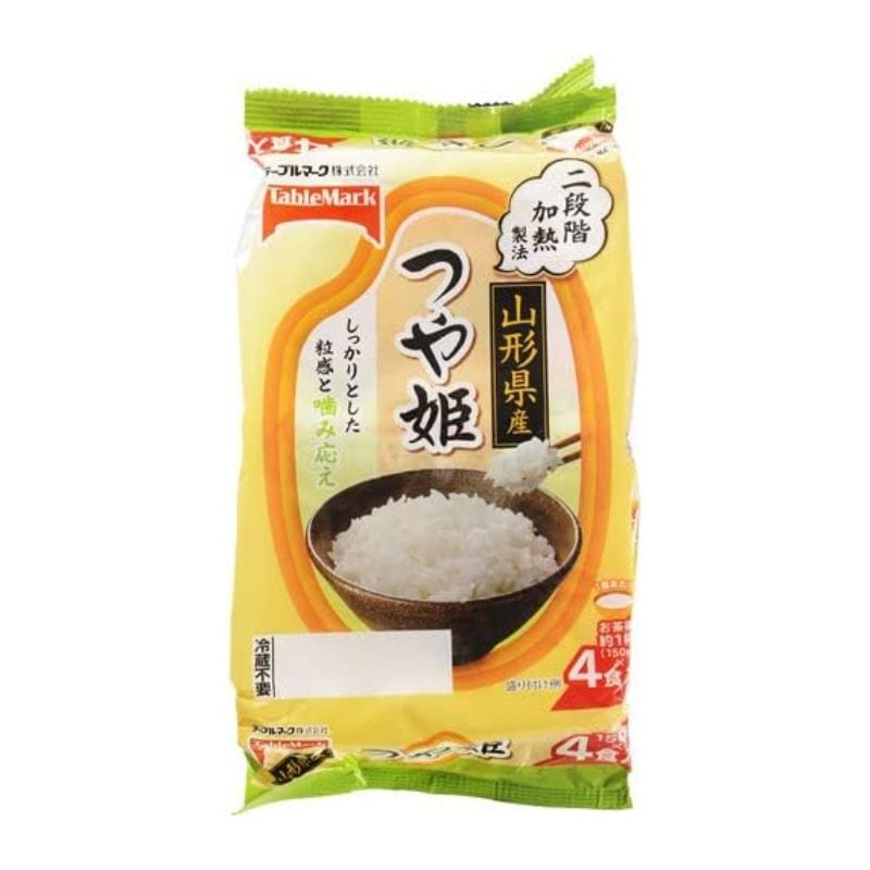 [1個]テーブルマーク 山形県産 つや姫 パックライス 150g×4食入 賞味期限2026.09.15