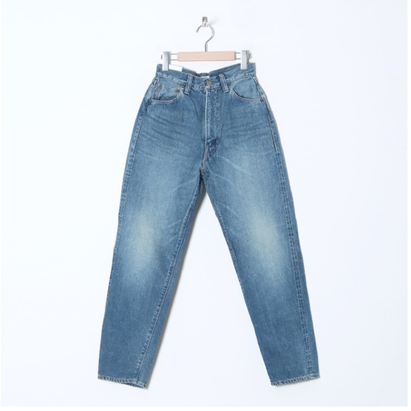 1サイズ LENO LUCY HIGH WAIST TAPERED JEANS《FADE INDIGO》  