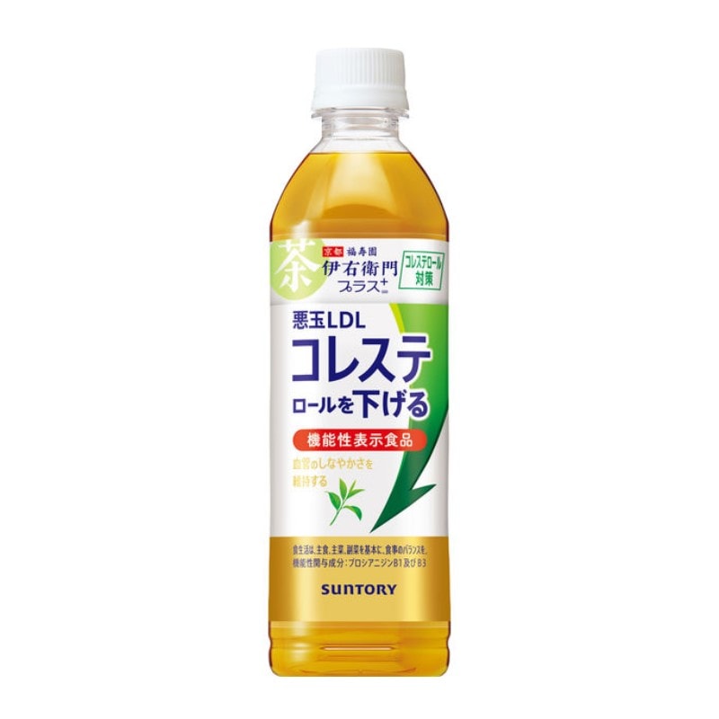 [5本]サントリー 伊右衛門プラス コレステロール対策（機能性表示食品） 500ml 賞味期限2026.06.30
