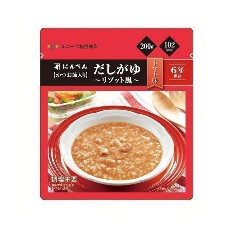 [1個]にんべん だしがゆ リゾット風トマト味 200g 賞味期限2029.09.15