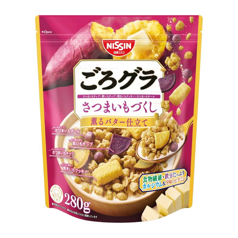 [3個]日清シスコ ごろグラ さつまいもづくし 280g 賞味期限2026.08.31