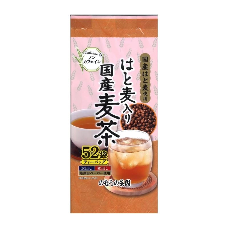 [6個]のむらの茶園 はと麦入り 国産麦茶 ティーバッグ 52袋 賞味期限2027.05.12