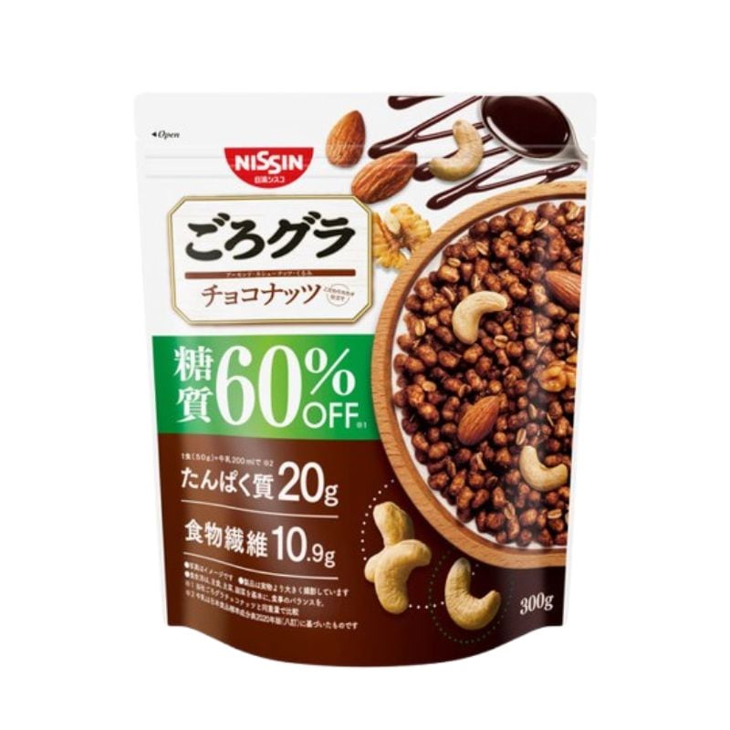 [3個]日清シスコ ごろグラ 糖質60%オフ チョコナッツ 300g 賞味期限2026.10.31