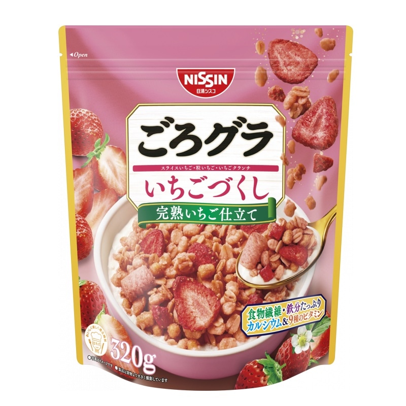 [3個]日清シスコ ごろグラ いちごづくし 320g 賞味期限2026.08.31