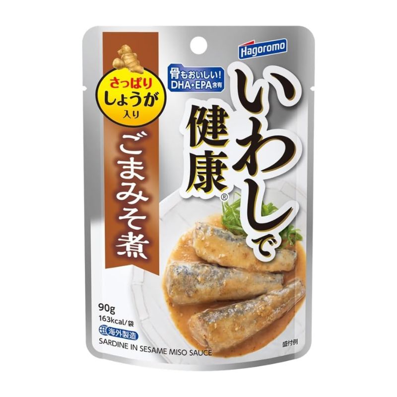 [6個]はごろも いわしで健康 ごまみそ煮 90g 賞味期限2027.10.31