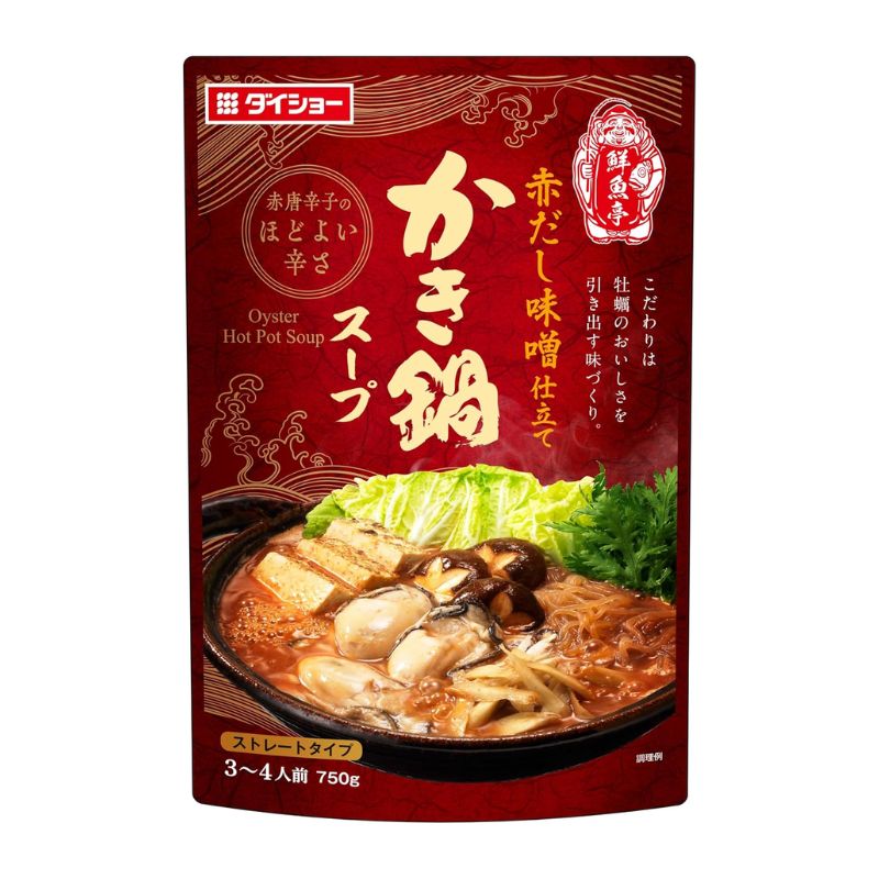 [2個]ダイショー 鮮魚亭 赤だし味噌仕立て かき鍋スープ 750g 賞味期限2027.06.21