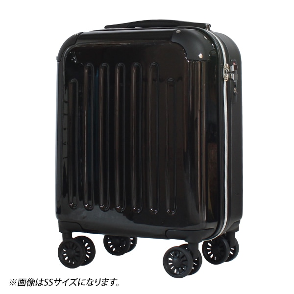 スーツケース 8輪 双輪 SSサイズ キーロック式TSA ABS樹脂