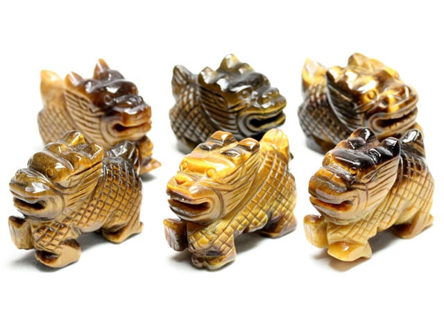 龍（35mm）：タイガーアイ 6個セット