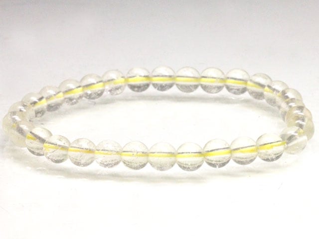 リビアングラスブレスレット 6mm No,1（現品/鑑別書付き）