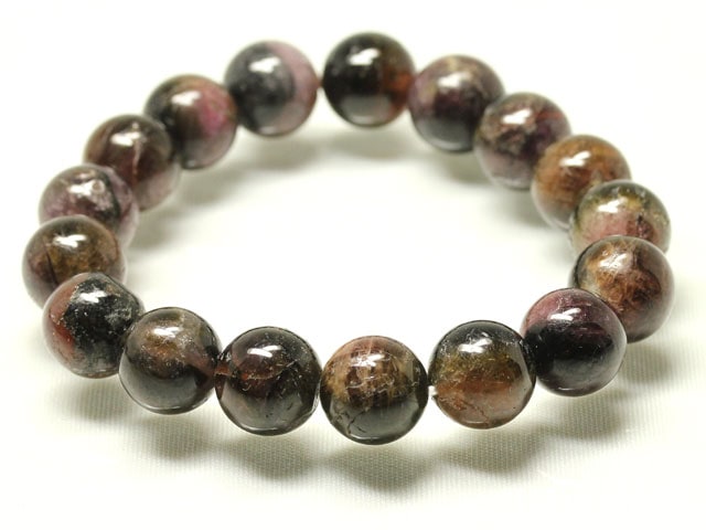 ⭐︎【高級】トルマリン ブレスレット 12mm 48.9g トルマリンブレスレット 12mm
