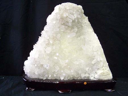 四川省産水晶クラスター台付き・3A No.7