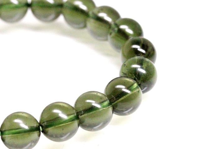 モルダバイトブレスレット 8，5mm：鑑別書付（現品） No,4