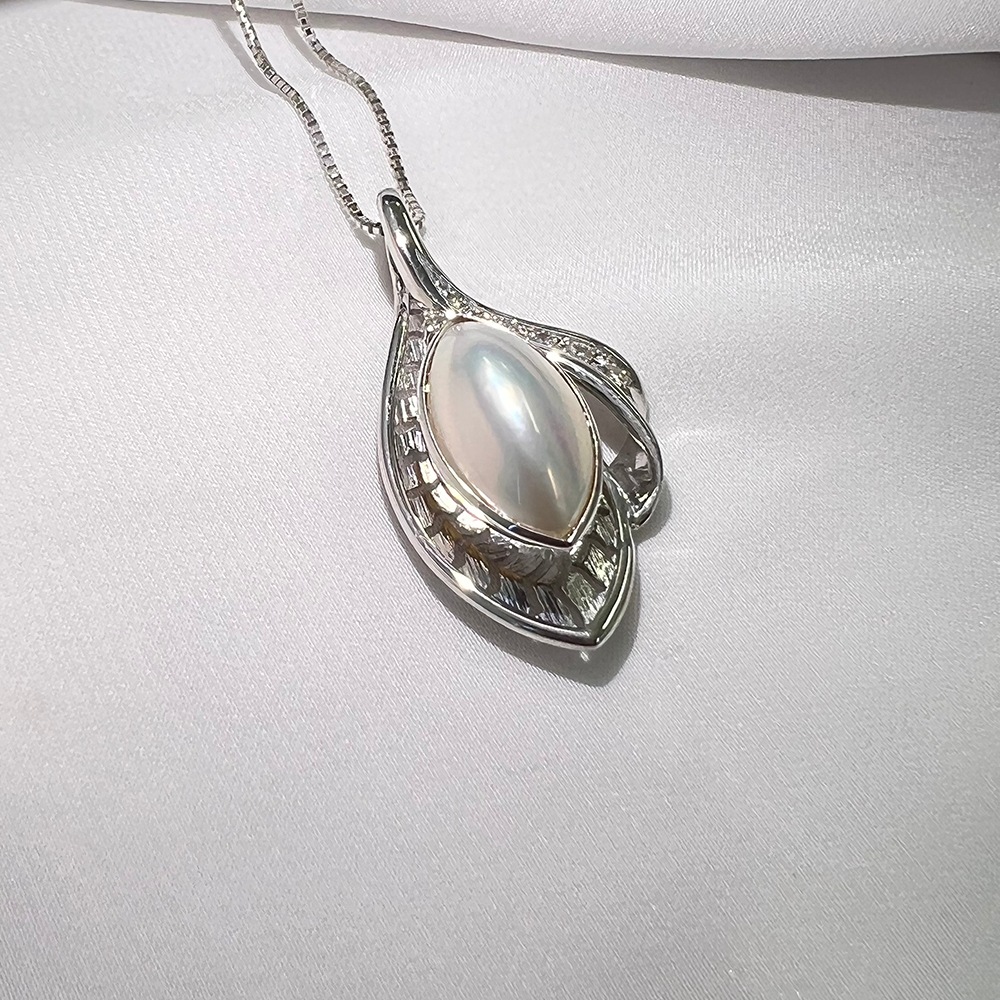 希少　奄美大島産　マベパールネックレス 希少奄美大島産マベパールネックレス