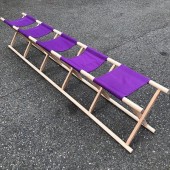角太足胡床（床几）2ヶ 白木紫布 胡床・折り畳み椅子 商品一覧｜鈴木木工所