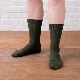【かかとケア靴下】メンズリブ 米ぬかオイル配合シリコン付