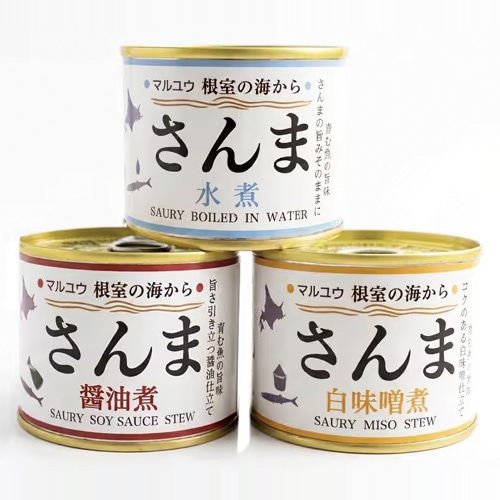 根室の海から　さんま３種セット（水煮・醤油煮・白味噌煮）各4個　計12缶