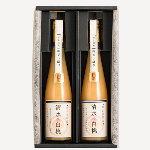 翠果撰　岡山清水白桃ドリンク500ml　2本化粧箱入