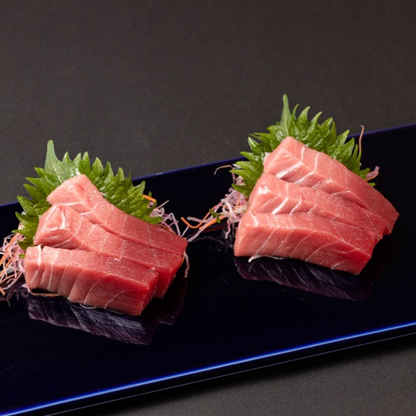 青森県三厩(みんまや)産 天然本マグロ<柵>赤身・中トロ2種セット(各100g) 生食用・冷凍