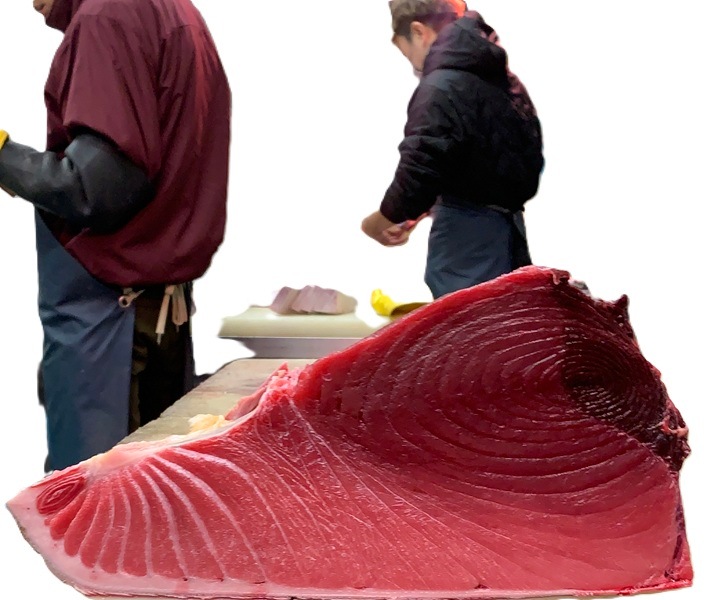 青森県三厩(みんまや)産天然本マグロ 中トロ柵 (100g) 生食用・冷凍