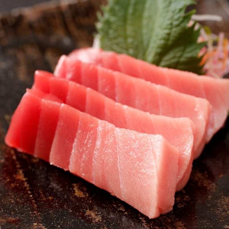 函館市戸井産天然本マグロ＜柵＞赤身・中トロ・大トロ３種セット (各100g)　生食用・冷凍