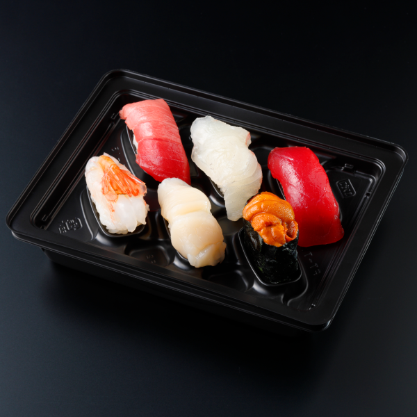 久遠の終端90パックセット　お寿司 銀のさら】T123 ﾄｸ夜ペア握りセットB | お寿司の宅配・出前・デリバリー