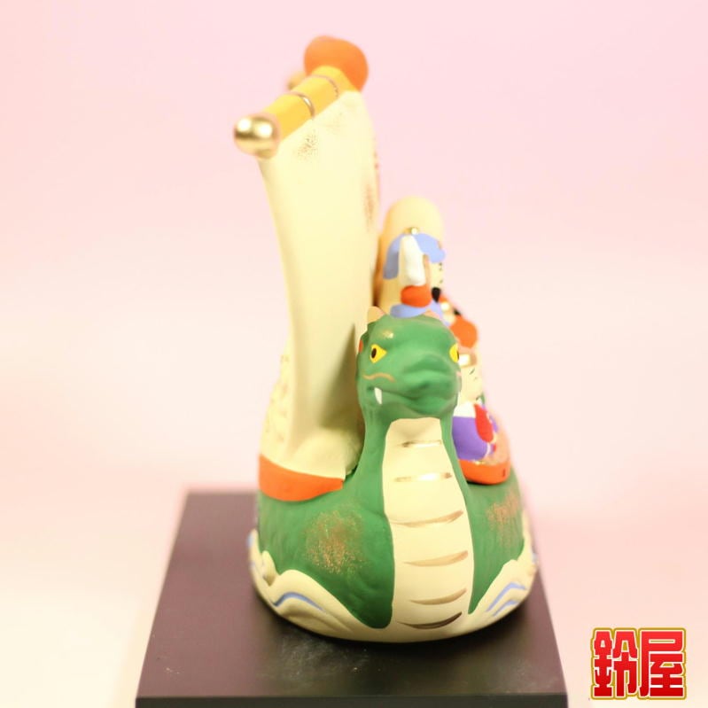 七福神 船の陶器置物 zfko-0742-3.jpg