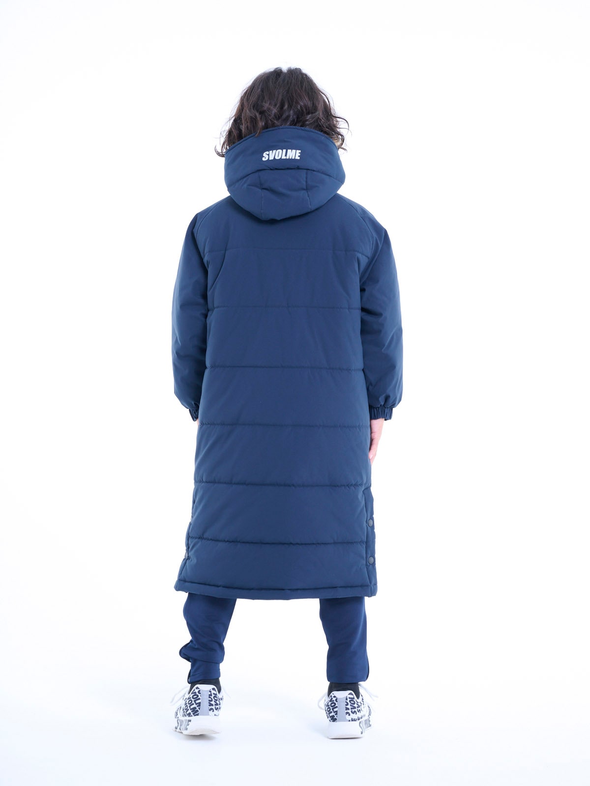 大人 可愛い 服  Svolme フード付きベンチコート 130-140 ネイビー （Amazon.co ウェア
