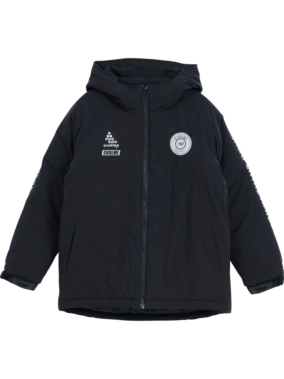 140cm スボルメ ジュニア中綿ジャケット ブラック Jr発熱中綿ハーフコート<br>(4カラー) ジュニア,アウター SVOLME