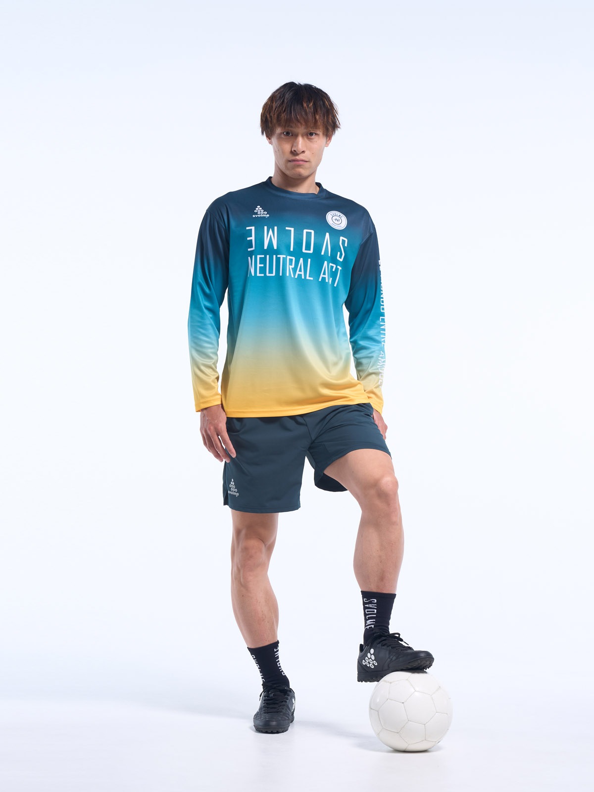 芽風グラデーションカラー 長袖カットソー サイズ38 予約】昇華グラデワイドロングTRトップ<br>(5カラー) カテゴリー
